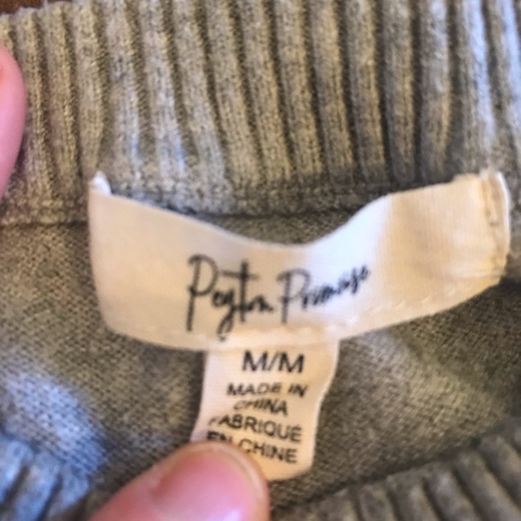 Peyton Primrose Grey Crew Neck Long Sleeve Sweater - Picture 9 of 11